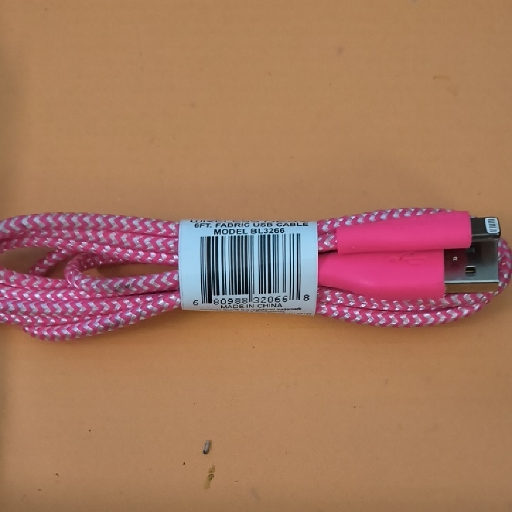 Sold!!!Pink USB Charging Cable